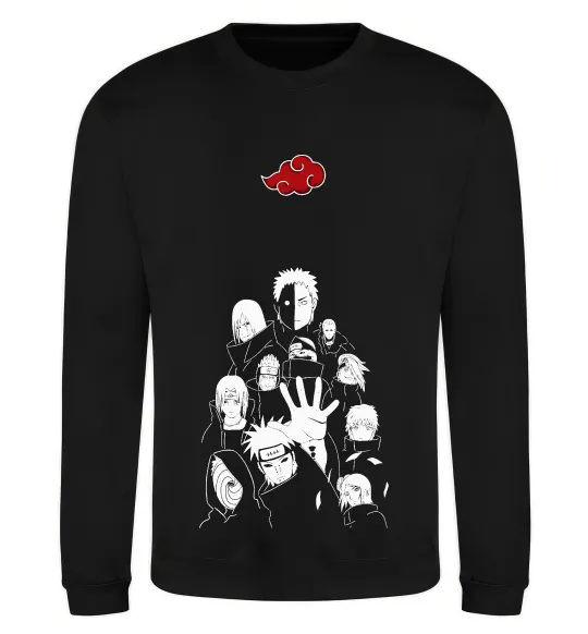 Світшот Akatsuki Наруто Чорний фото