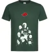 Мужская футболка Akatsuki Наруто Темно-зеленый фото