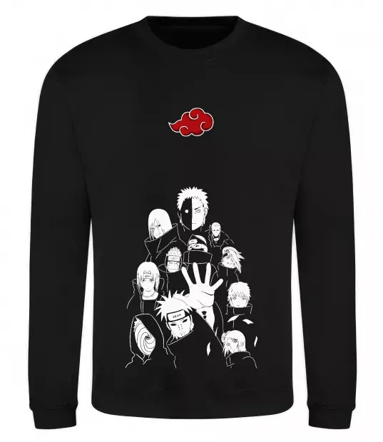 Світшот Akatsuki Наруто Чорний фото