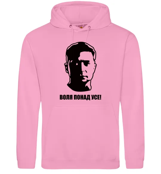 Женская толстовка (худи) Воля понад усе Зеленський Розовый фото