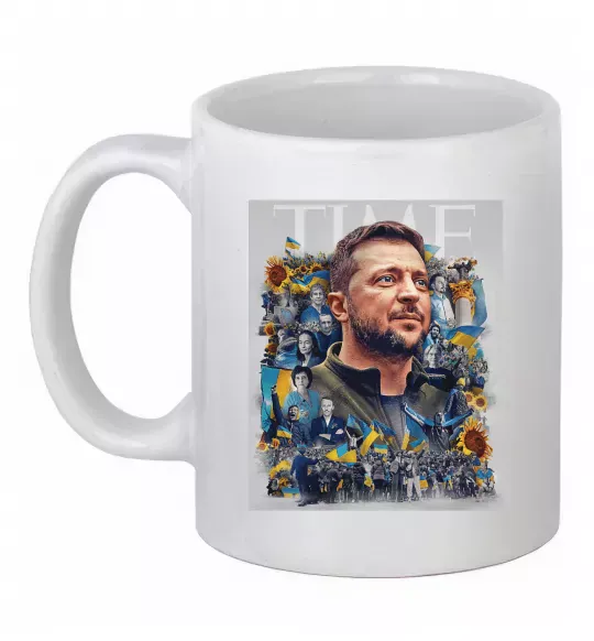 Чашка керамическая Володимир Зеленський Белый фото