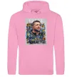 Чоловіча толстовка (худі) Володимир Зеленський Рожевий фото