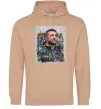 Женская толстовка (худи) Володимир Зеленський Песочный фото
