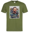 Мужская футболка Володимир Зеленський Оливковый фото