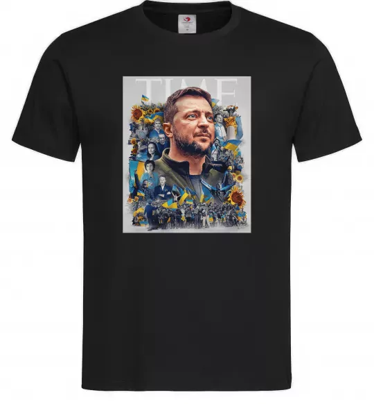 Мужская футболка Володимир Зеленський Черный фото