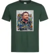 Мужская футболка Володимир Зеленський Темно-зеленый фото