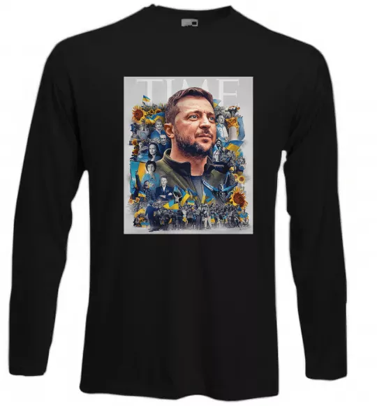 Лонгслив Володимир Зеленський Черный фото