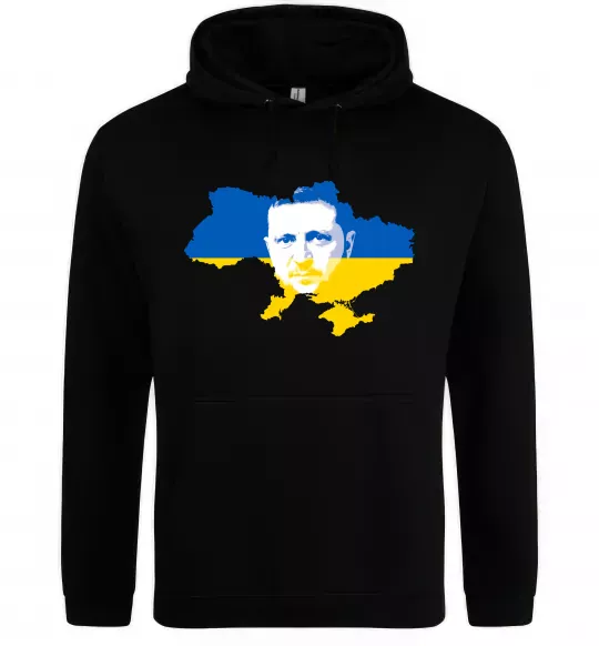 Женская толстовка (худи) Зеленський Володимир Черный фото