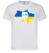 Мужская футболка Зеленський Володимир Белый фото