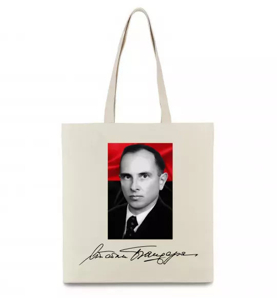 Эко-сумка Степан Бандера Бежевый фото