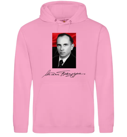 Чоловіча толстовка (худі) Степан Бандера Рожевий фото