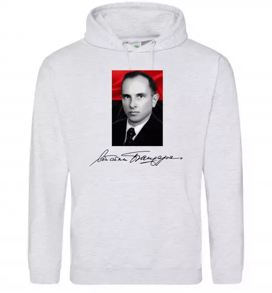 Жіноча толстовка (худі) Степан Бандера Сірий меланж фото