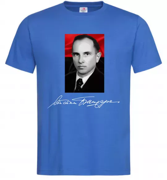 Чоловіча футболка Степан Бандера Яскраво-синій фото