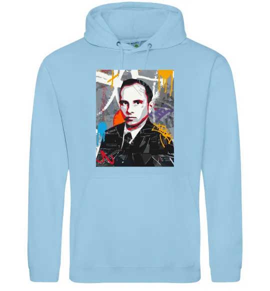 Женская толстовка (худи) Степан Бандера графіті Голубой фото