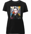 Жіноча преміум футболка Степан Бандера графіті Чорний фото