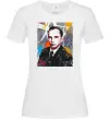 Женская футболка Степан Бандера графіті Белый фото