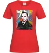 Женская футболка Степан Бандера графіті Красный фото