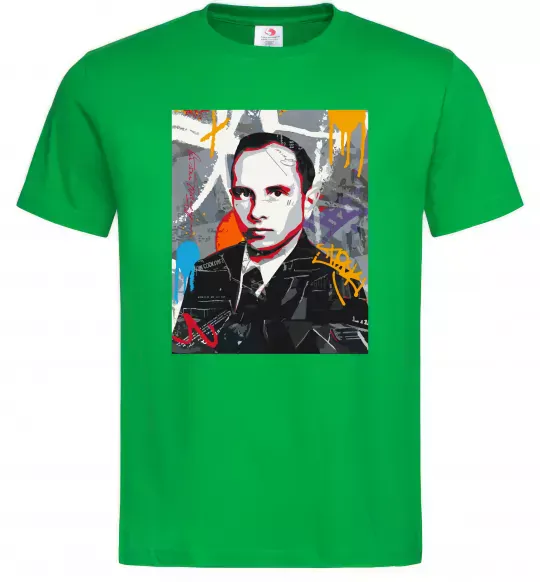 Чоловіча футболка Степан Бандера графіті Зелений фото
