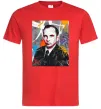 Чоловіча футболка Степан Бандера графіті Червоний Чоловіча футболка Степан Бандера графіті Червоний фото