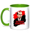 Чашка с цветной ручкой Батько Бандера Зеленый фото