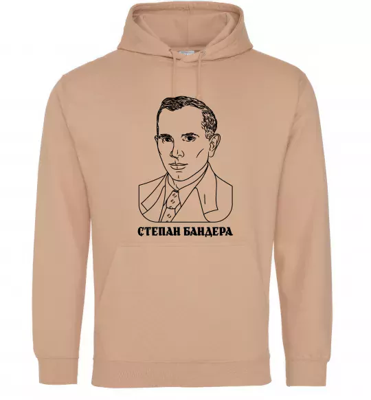 Жіноча толстовка (худі) Степан Бандера малюнок Пісочний фото