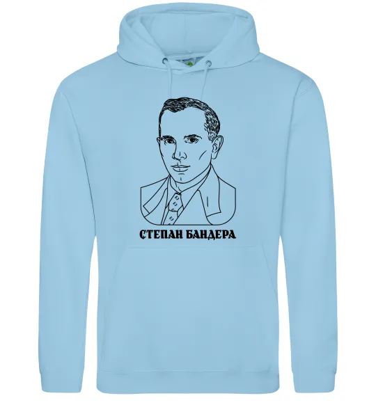 Женская толстовка (худи) Степан Бандера малюнок Голубой фото