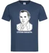 Чоловіча футболка Степан Бандера малюнок Темно-синій Чоловіча футболка Степан Бандера малюнок Темно-синій фото