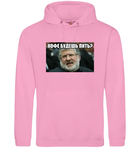 Жіноча толстовка (худі) Каву будеш пити? Рожевий фото