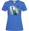 Жіноча футболка Коломойський статуя Яскраво-синій фото