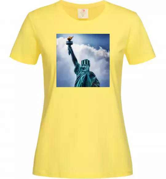 Жіноча футболка Коломойський статуя Лимонний фото