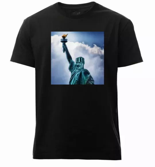 Чоловіча преміум футболка Коломойський статуя Чорний фото