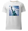 Чоловіча преміум футболка Коломойський статуя Білий фото