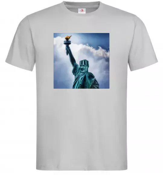 Мужская футболка Коломойський статуя Серый фото