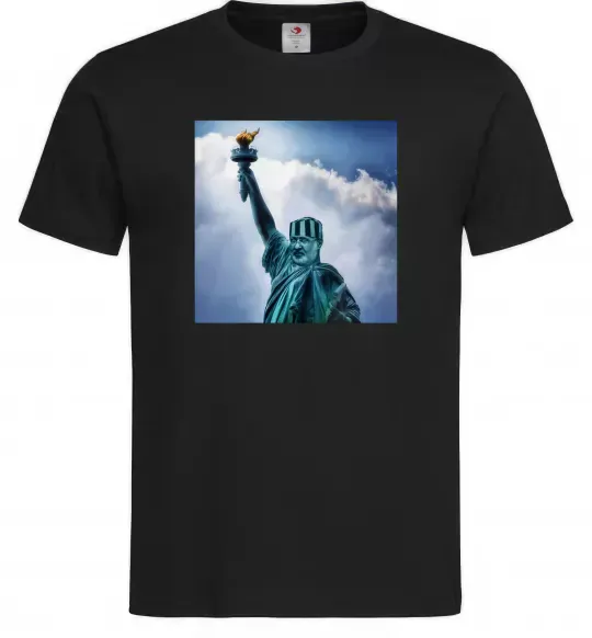 Мужская футболка Коломойський статуя Черный фото