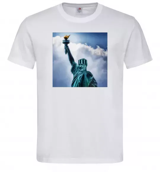 Мужская футболка Коломойський статуя Белый фото