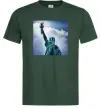 Мужская футболка Коломойський статуя Темно-зеленый Мужская футболка Коломойський статуя Темно-зеленый фото