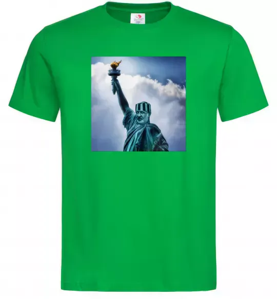 Мужская футболка Коломойський статуя Зеленый фото