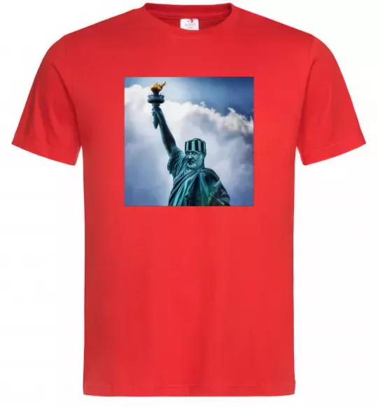 Мужская футболка Коломойський статуя Красный фото