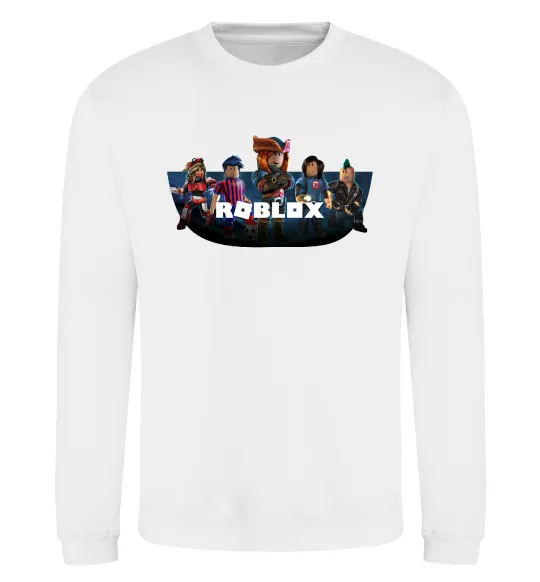 Свитшот Roblox Белый фото