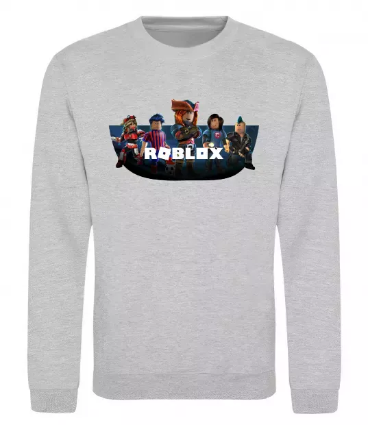 Світшот Roblox Сірий меланж фото