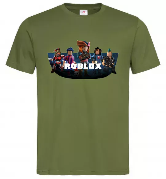 Чоловіча футболка Roblox Оливковий фото