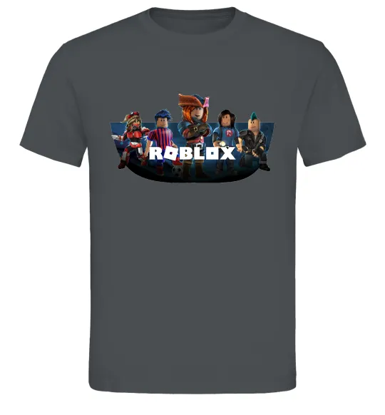 Чоловіча футболка Roblox Графіт фото