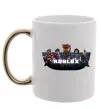 Чашка з кольоровою ручкою Roblox Золото фото