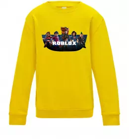 Детский Свитшот Roblox Солнечно желтый фото