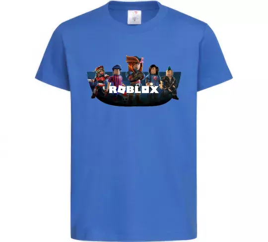 Детская футболка Roblox Ярко-синий фото