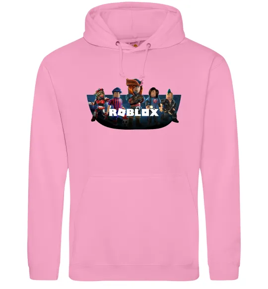 Мужская толстовка (худи) Roblox Розовый фото