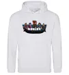 Мужская толстовка (худи) Roblox Серый меланж фото