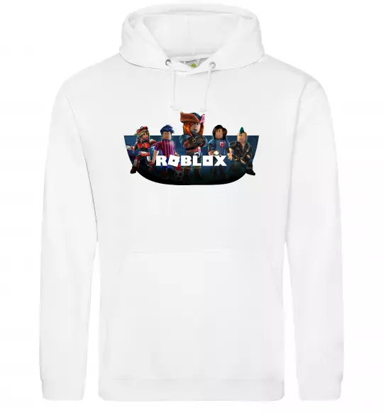 Женская толстовка (худи) Roblox Белый фото