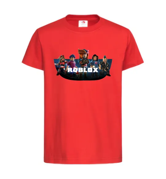 Детская футболка Roblox Красный фото