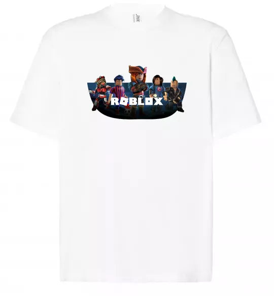 Футболка Оверсайз Roblox Белый фото